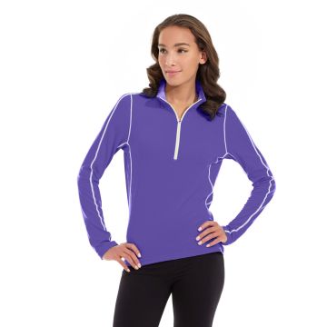 Olivia 1/4 Zip Light Jacket-S-Purple
